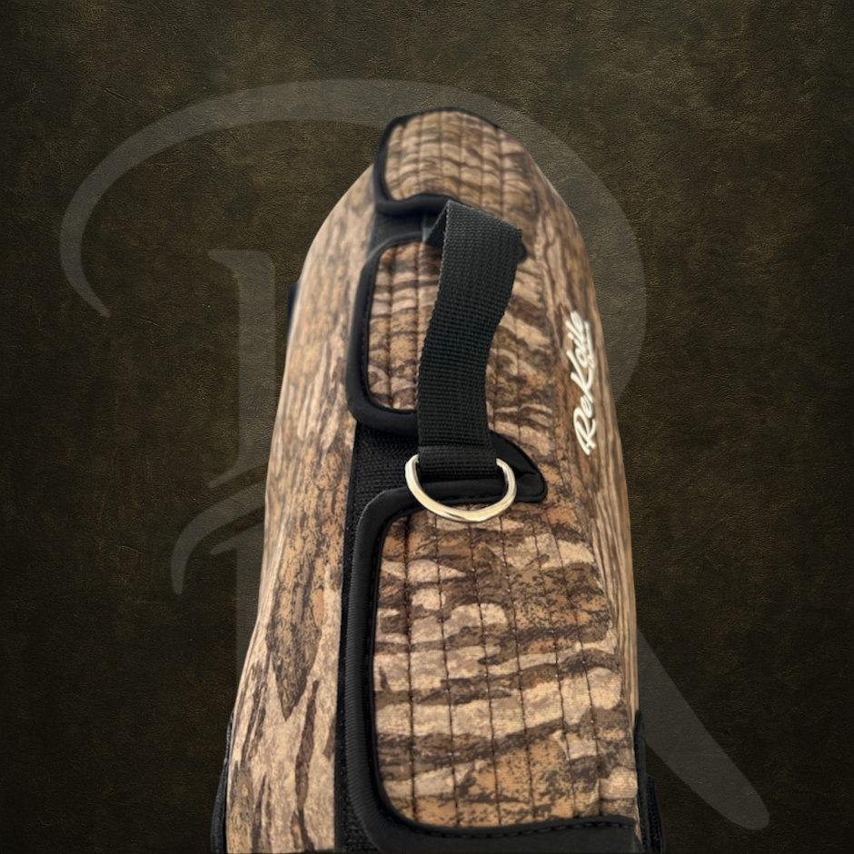 Mossy Oak camouflage ReKoile dog vest with exposed grab handle