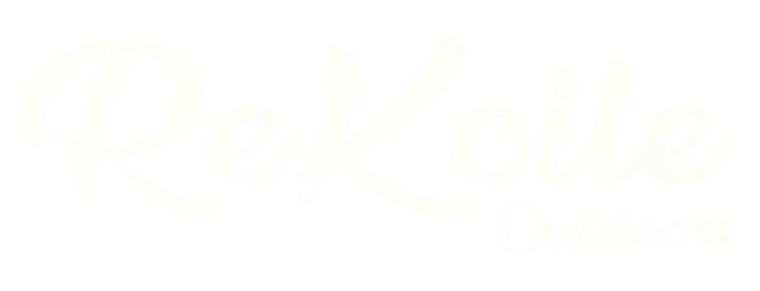 ReKoile Outdoors logo with tagline on a white background